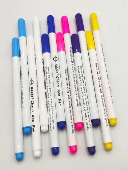 High Temperature Disappearing Marker Pen (Ink Disappears In 7-30 Days Depending On Color And Weather Temperature), Washable Colored Marking Pen, Embroidery Marking Pen With Water-Soluble Ink, Self-Era