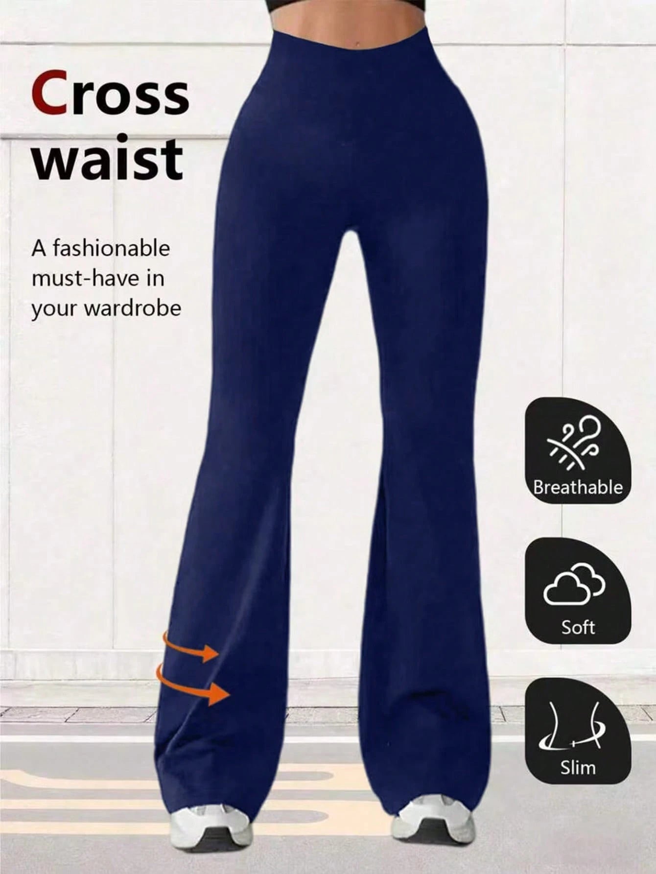 High Waist Flare Yoga Leggings Tight Fitness Wide Leg Pants For Women Spring Sports