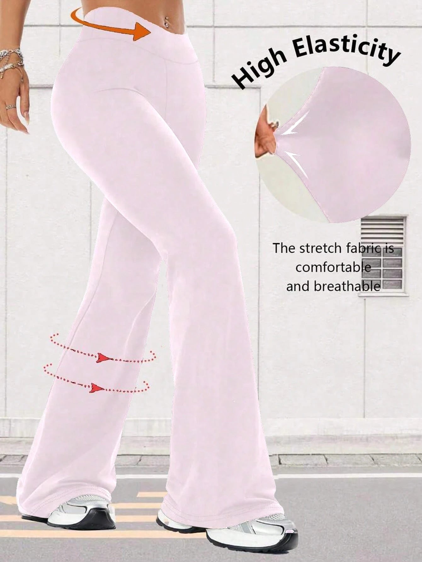 High Waist Flare Yoga Leggings Tight Fitness Wide Leg Pants For Women Spring Sports