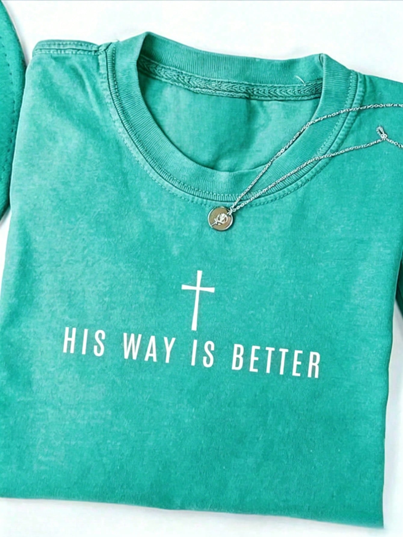 "His Way Is Better" Christian T-Shirt, Simple Faith-Themed Plus-Size Women's T-Shirt, Cute Christian Merchandise, Jesus Pattern Tees, Religious Gift.