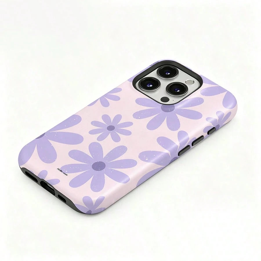 HoBa case 1pc 2D Flat Pattern 2-In-1 Soft Film Full Coverage Hard Phone Case, Compatible With Galaxy A23/A24/A25/A32/33/S25, Compatible With Apple 7/8/11/12/13/14/14Plus/15/15Plus/16/16Plus/7/8Plus/17