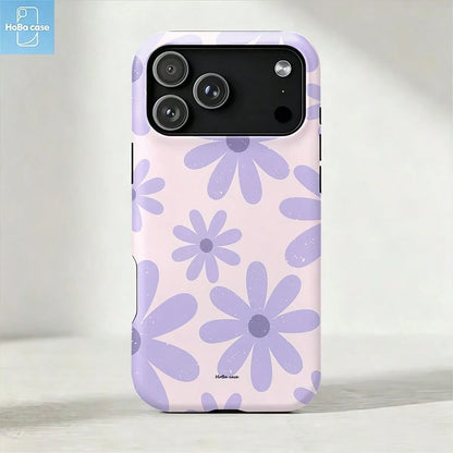 HoBa case 1pc 2D Flat Pattern 2-In-1 Soft Film Full Coverage Hard Phone Case, Compatible With Galaxy A23/A24/A25/A32/33/S25, Compatible With Apple 7/8/11/12/13/14/14Plus/15/15Plus/16/16Plus/7/8Plus/17