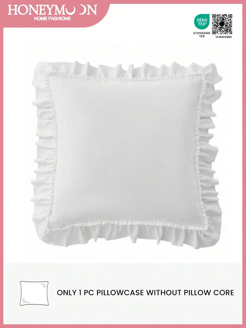 HONEYMOON 1pc Romantic French Style Lace Cushion Cover (Insert Not Included), Elegant Romantic Decorative Pillowcase, Suitable For Bedroom/Dorm/Sofa/Chaise Lounge, Gift For Lover, Friend, Machine Wash