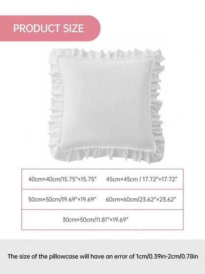 HONEYMOON 1pc Romantic French Style Lace Cushion Cover (Insert Not Included), Elegant Romantic Decorative Pillowcase, Suitable For Bedroom/Dorm/Sofa/Chaise Lounge, Gift For Lover, Friend, Machine Wash