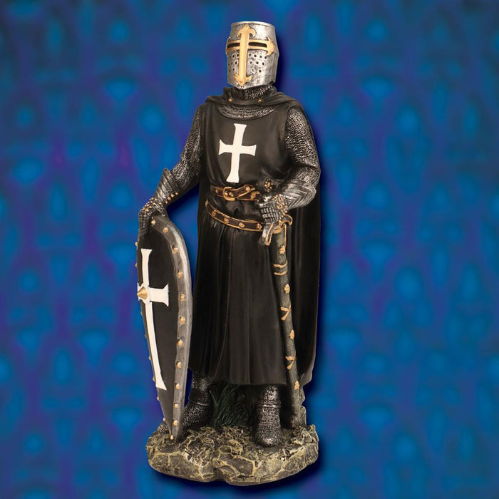 Hospitaller Knight Painted Statue