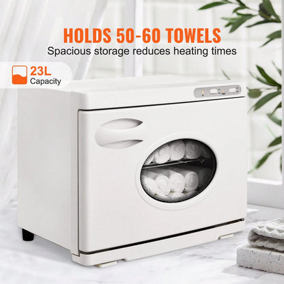 Hot Towel Warmer,23L Large Capacity Spa Hot Towel Warmers With See Through Window, 2 Stainless Steel Racks, Holds Up 50-60 Towels, 2-In-1 All-Round Heating For Facials, SPA, Massage, Salon