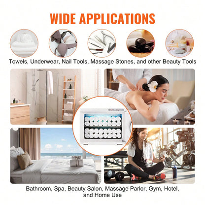 Hot Towel Warmer,23L Large Capacity Spa Hot Towel Warmers With See Through Window, 2 Stainless Steel Racks, Holds Up 50-60 Towels, 2-In-1 All-Round Heating For Facials, SPA, Massage, Salon