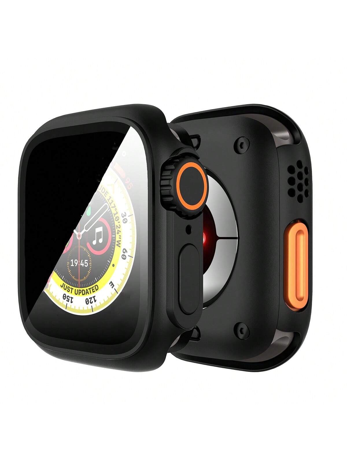 Huastonband Series 11/10/9/8/7/6/5/4/SE 45mm 41mm 44mm 40mm Screen Protector Case, Front And Back Cover Protective Shell