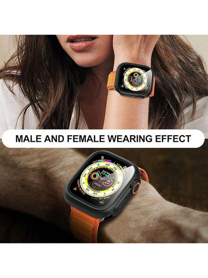 Huastonband Series 11/10/9/8/7/6/5/4/SE 45mm 41mm 44mm 40mm Screen Protector Case, Front And Back Cover Protective Shell