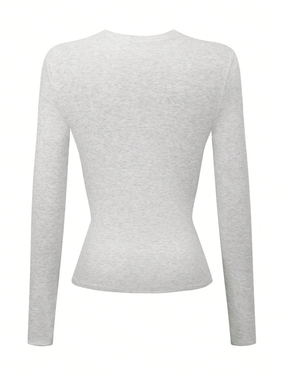 INAWLY 3pcs/Set Women Black Long Sleeve Round Neck T-Shirts Fall Cloth For Women