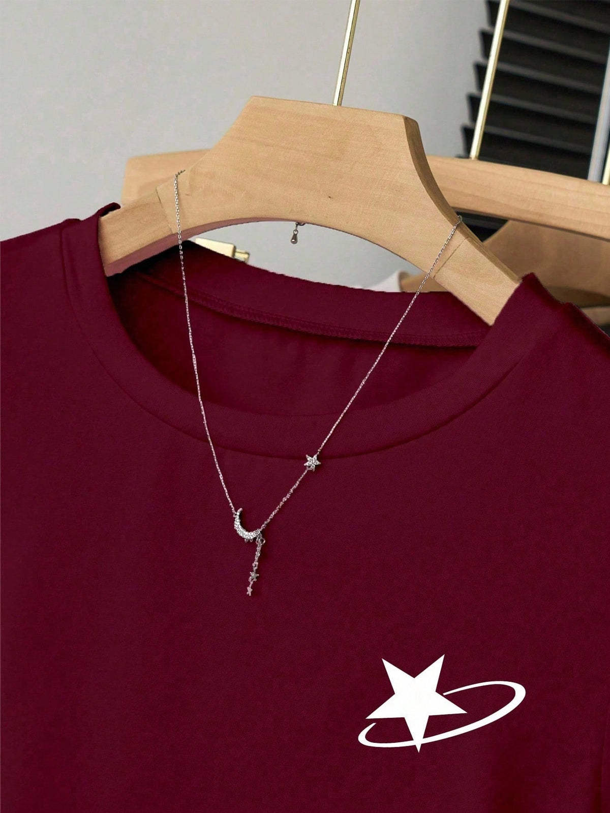 INAWLY Casual Fashion Versatile Simple Round Neck Short Sleeve Women T-Shirt