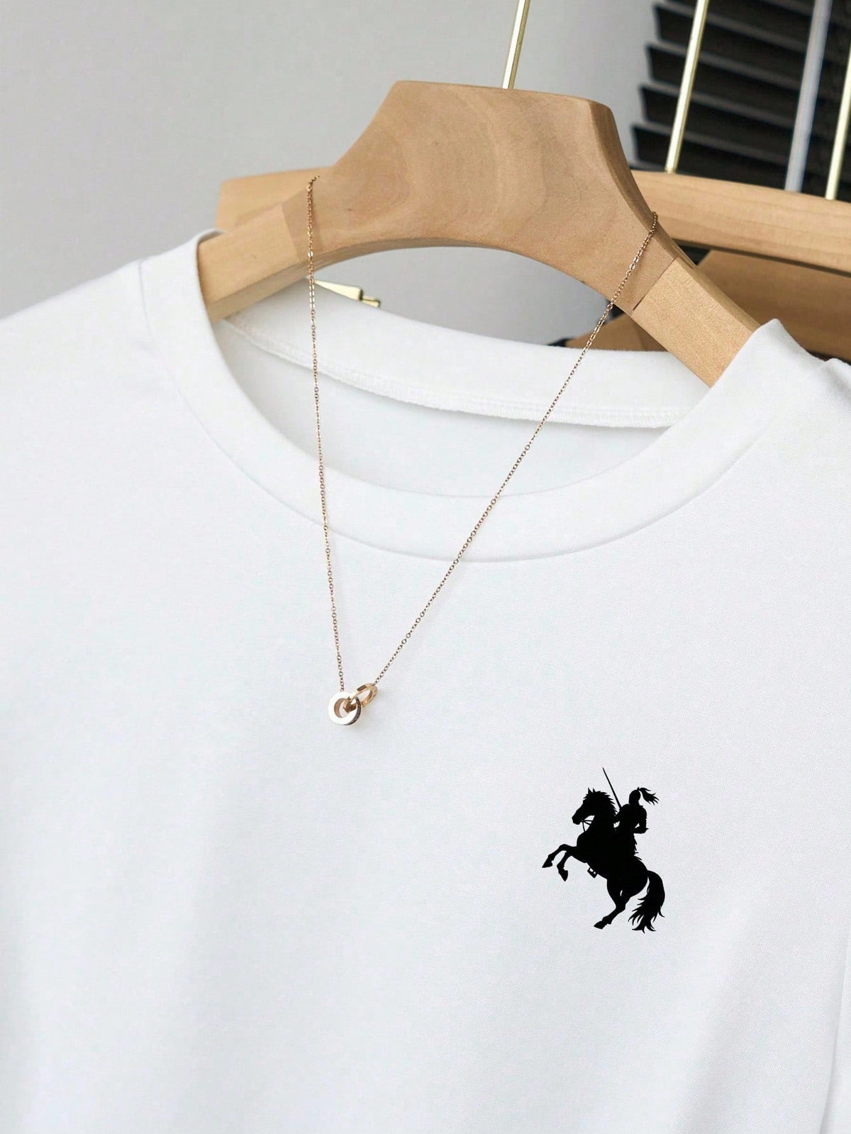INAWLY Casual Fashion Versatile Simple Round Neck Short Sleeve Women T-Shirt