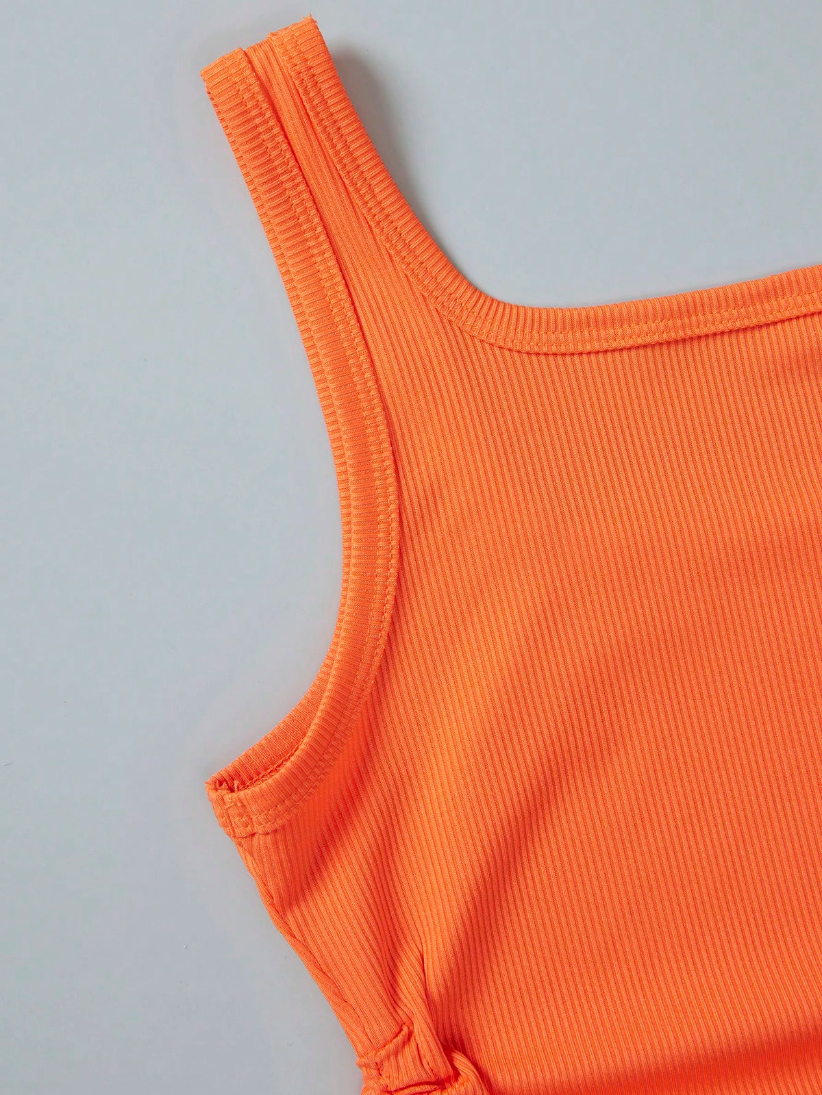 INAWLY Drawstring Side Crop Tank Top