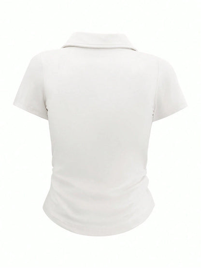 INAWLY Plus Size T-Shirt, Plus Size Women, Crop Top, Women's Fashion, Spring Break Top
