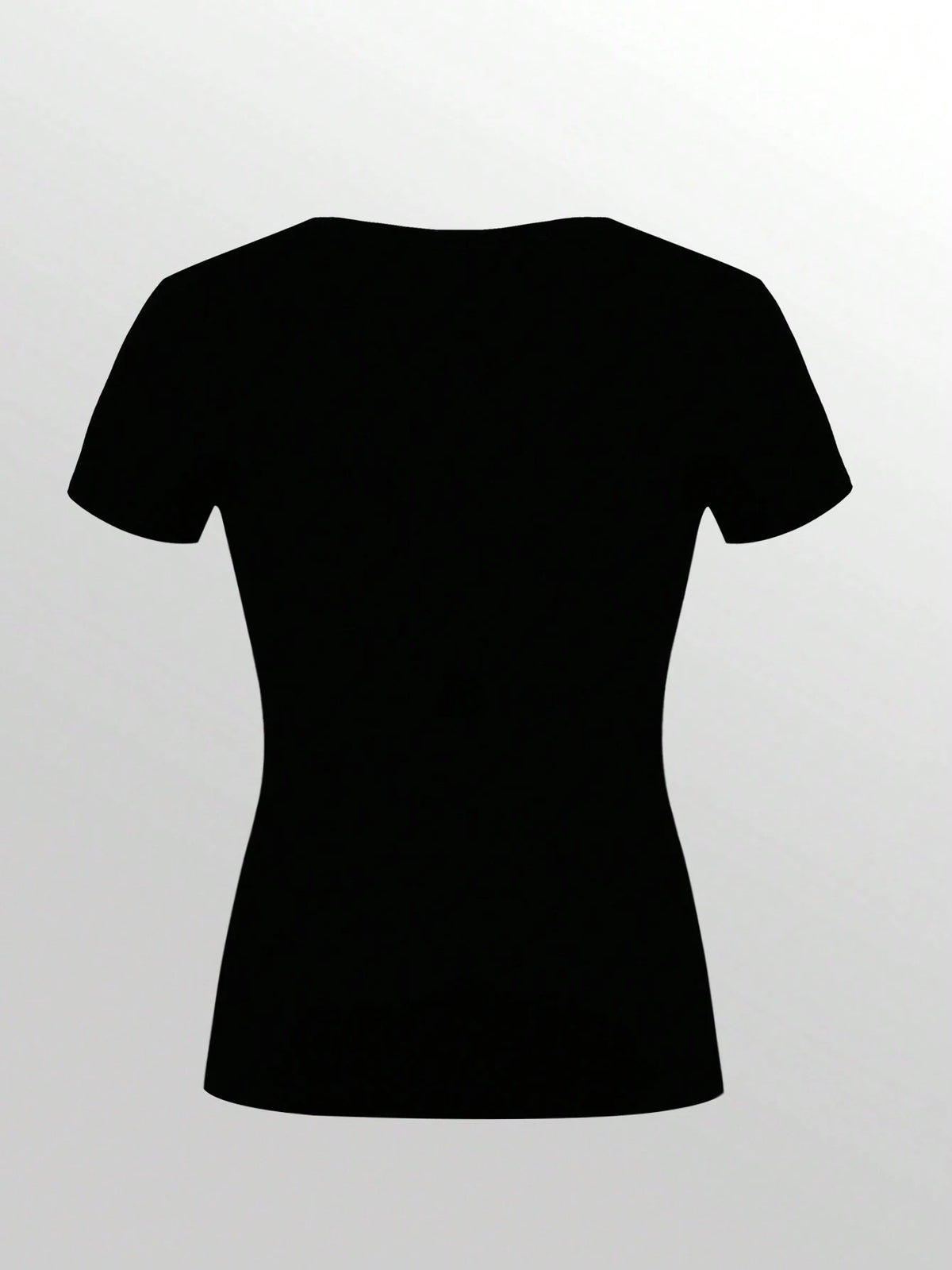 INAWLY Women Casual Versatile Solid Color Short Sleeve T-Shirt