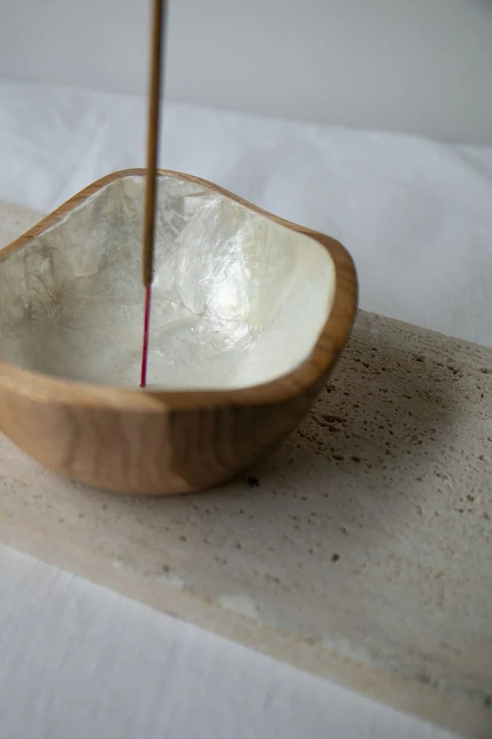 Incense Holder - Organic Shell Bowl