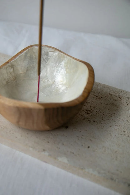 Incense Holder - Organic Shell Bowl