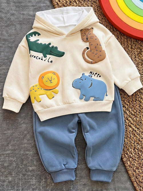Infant Hooded Casual Comfortable Outfit