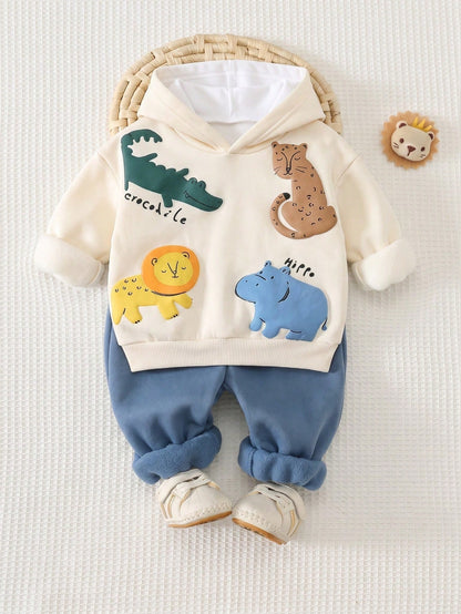Infant Hooded Casual Comfortable Outfit