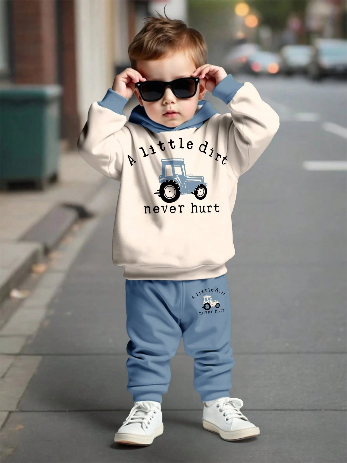 Infant Hooded Casual Comfortable Outfit