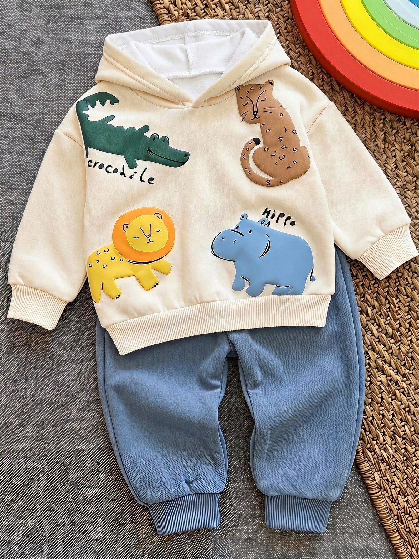 Infant Hooded Casual Comfortable Outfit