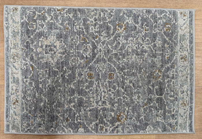 Nourison Stair Runner Infinite Stair Runner IFT57 Grey Tradition Granite 27Inch Width
