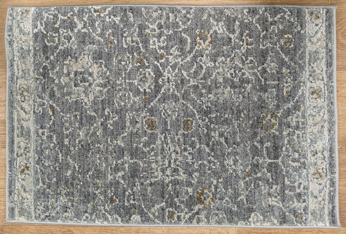 Nourison Stair Runner Infinite Stair Runner IFT57 Grey Tradition Granite 27Inch Width