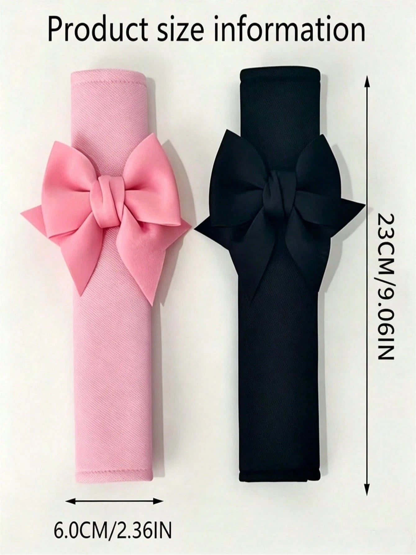 Ins Style Bow Knot Car Seat Belt Shoulder Pad, Cute Women's Car Seat Belt Protector, Interior Decoration, Soft Anti-Friction Shoulder