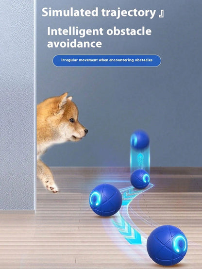 Interactive Dog Ball, Electric Toy Ball, Suitable For Small And Medium Dogs, Smart Dog Toy Ball, Electronic Interactive Pet Toy, Moving Ball, USB Interface, Automatic Moving Bouncing, Puppy Birthday G