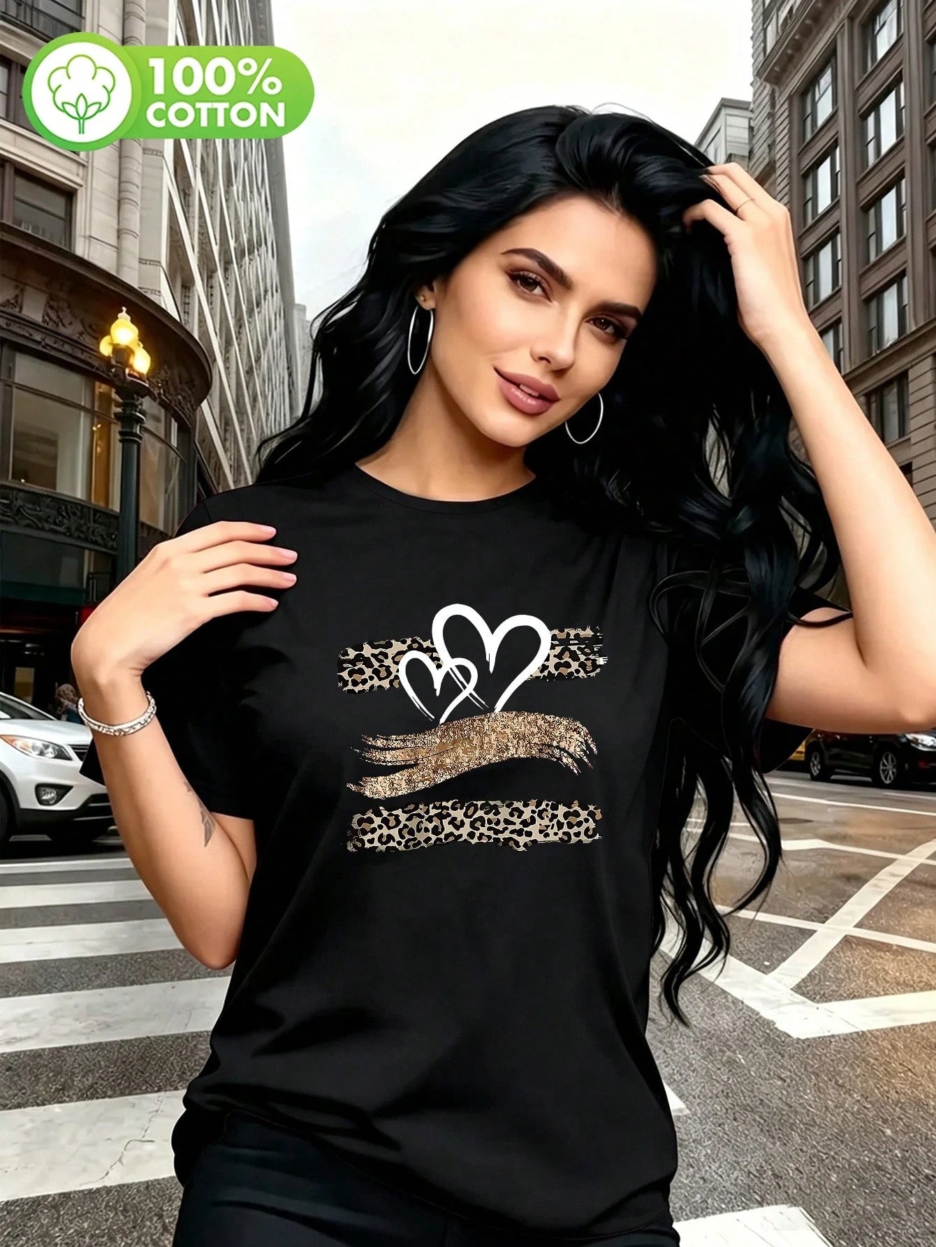 Italian Letter Print, Women's Heavyweight T-Shirt, Made Of Breathable And Comfortable Fabric, Vintage Loose Fit, Suitable For Daily Wear, Street Style, Casual Home Or Thanksgiving Gift, Perfect Choice