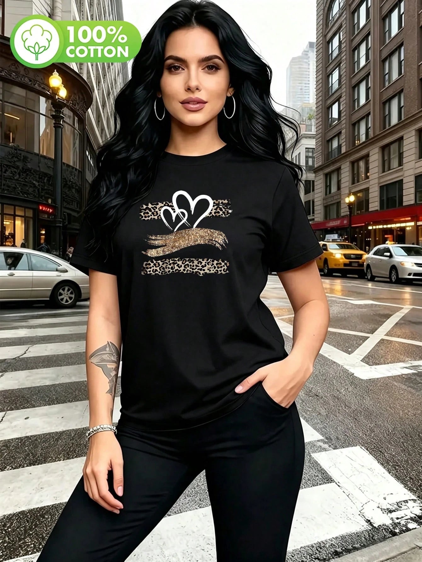 Italian Letter Print, Women's Heavyweight T-Shirt, Made Of Breathable And Comfortable Fabric, Vintage Loose Fit, Suitable For Daily Wear, Street Style, Casual Home Or Thanksgiving Gift, Perfect Choice