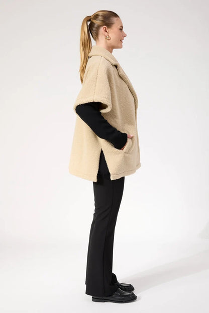 Jackson Oversized Vest - Natural