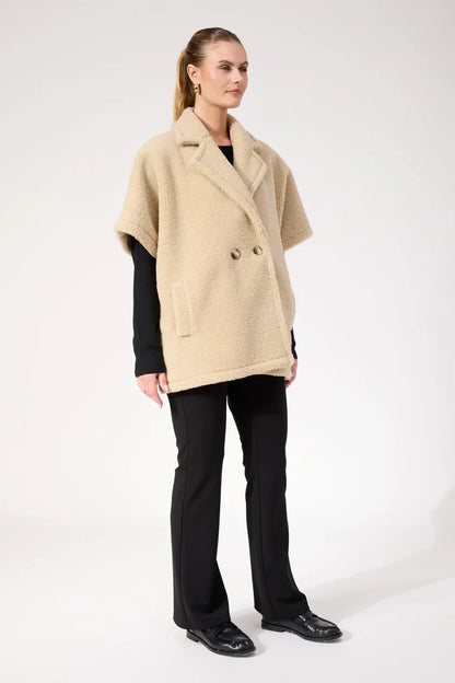 Jackson Oversized Vest - Natural