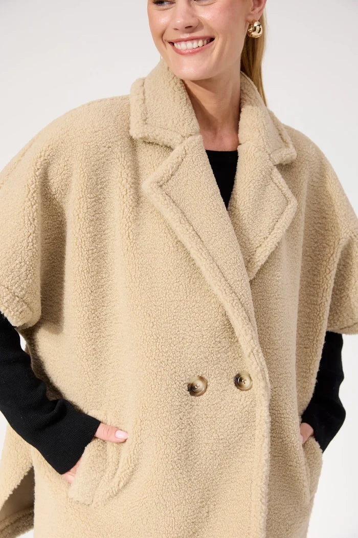 Jackson Oversized Vest - Natural