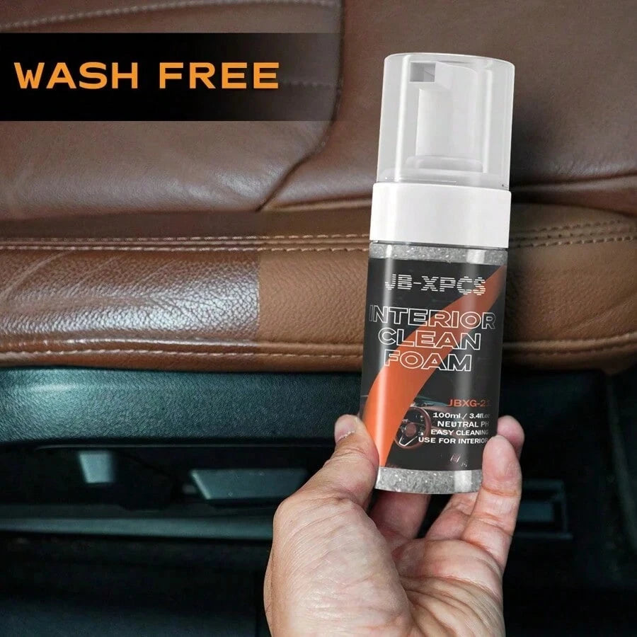 JB-XPCS Waterless Foam Interior Cleaner For Plastic Trim, Leather Seats, Fabric Headliners And Carpets