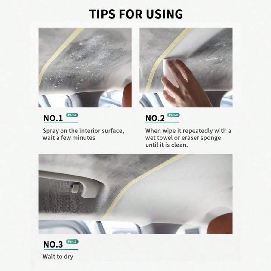 JB-XPCS Waterless Foam Interior Cleaner For Plastic Trim, Leather Seats, Fabric Headliners And Carpets