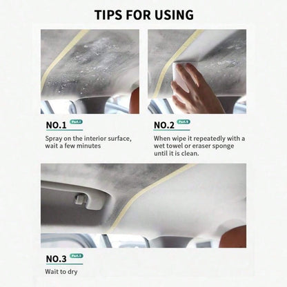 JB-XPCS Waterless Foam Interior Cleaner For Plastic Trim, Leather Seats, Fabric Headliners And Carpets