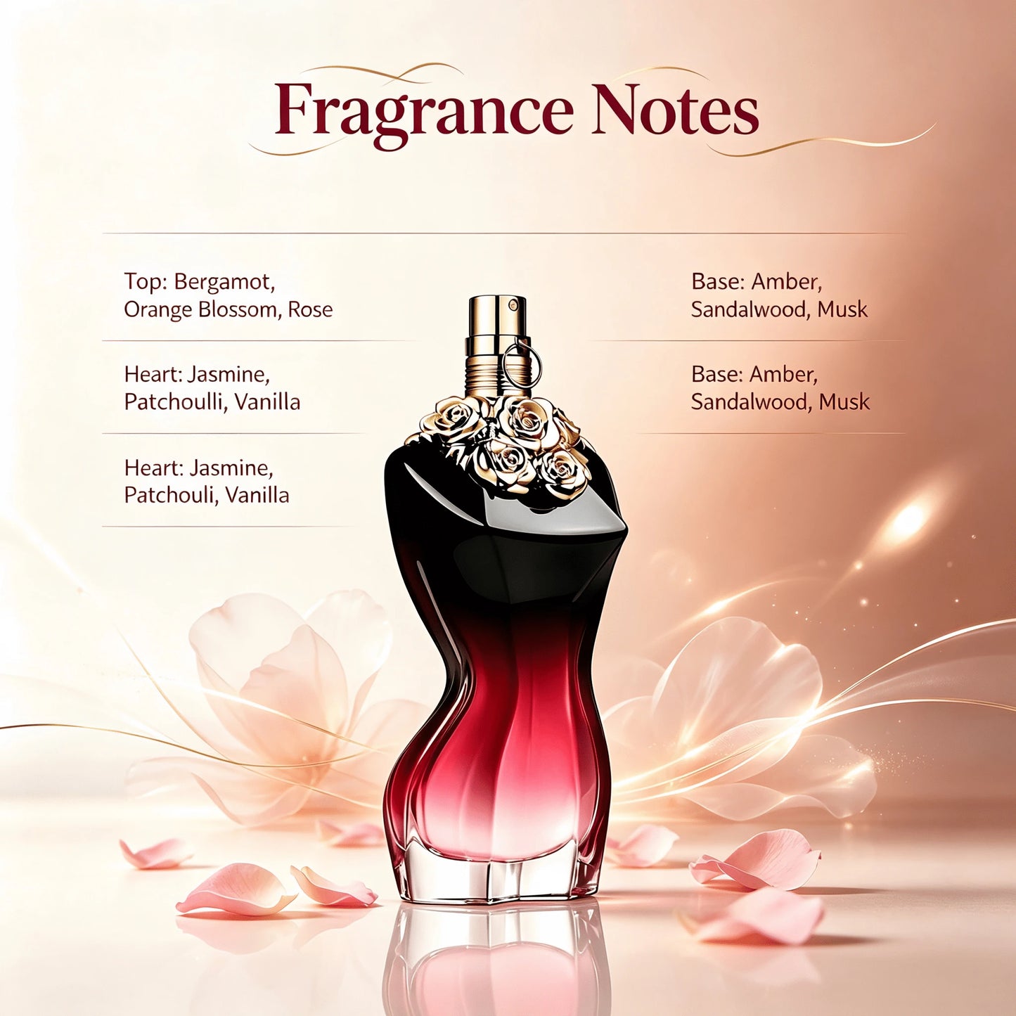 Jean Paul Gaultier La Belle Le Parfum Women Perfume EDP 100ml Rich Floral Oriental Fragrance