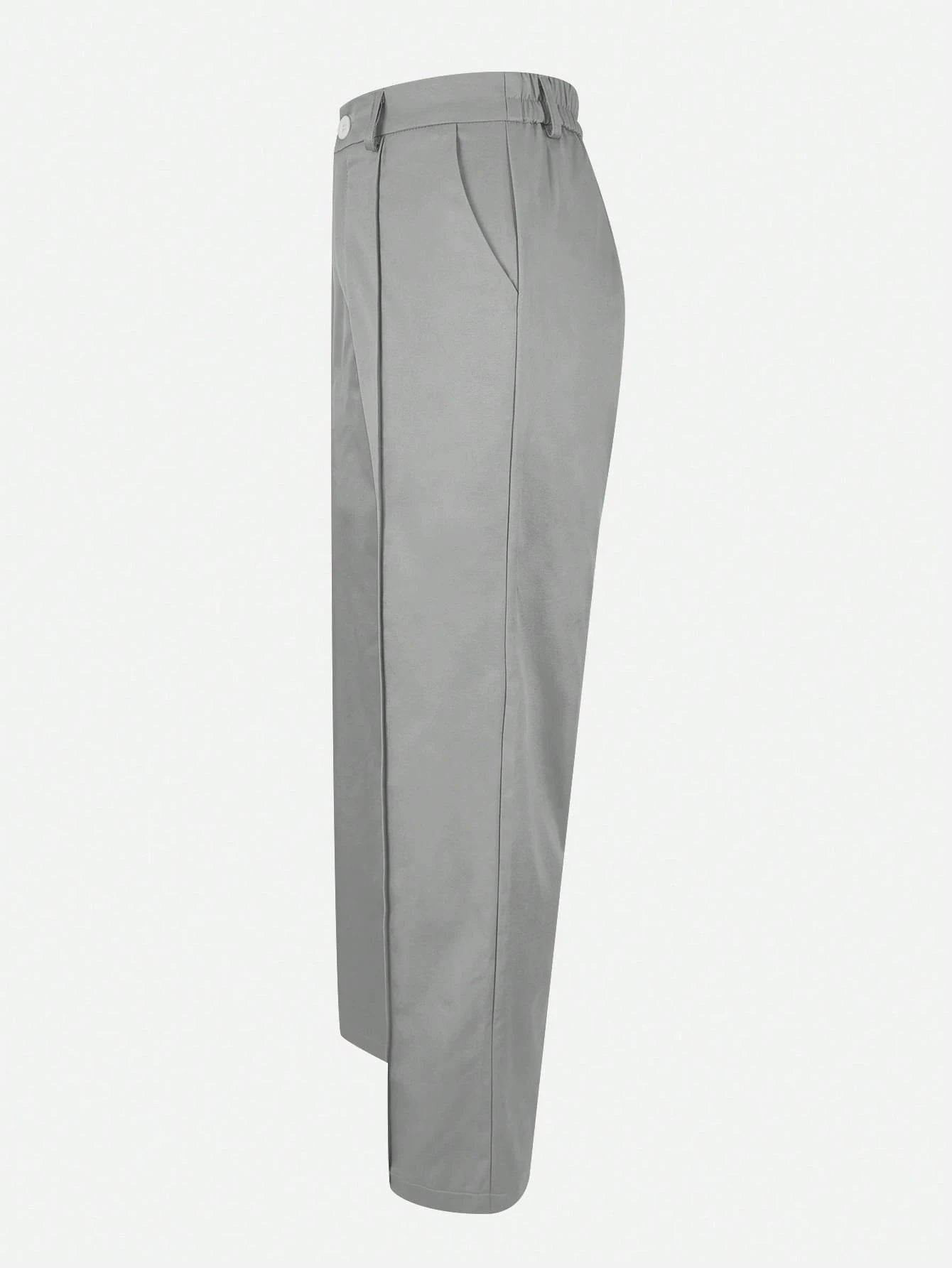Jisfaneya Women's (No Belt) Solid-Color Pants With Side Pockets And Zippers-Elegant And Casual For The Office And Commute