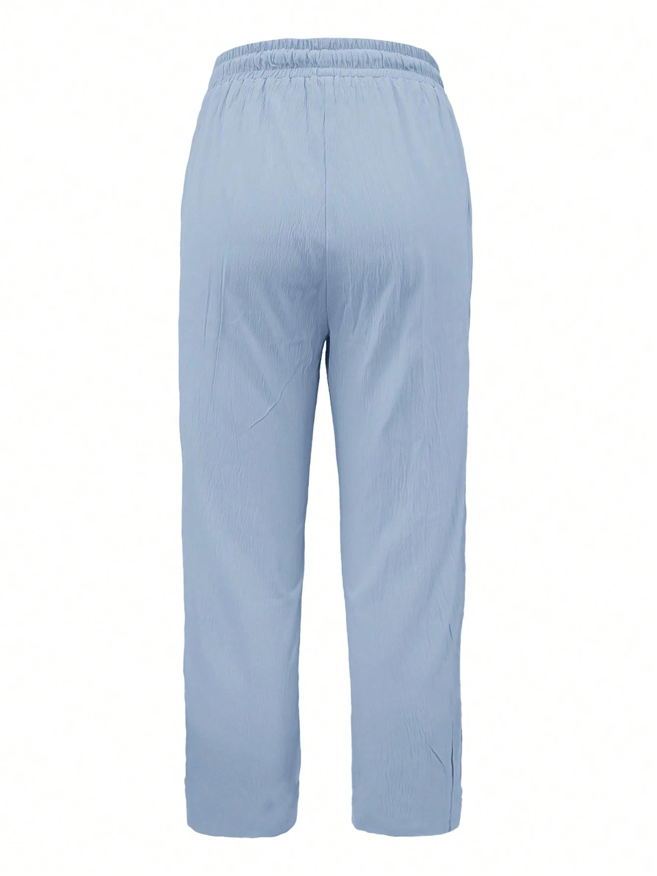 Jisfaneya Women's Solid-Color Drawstring Waist Casual Pants With Pockets