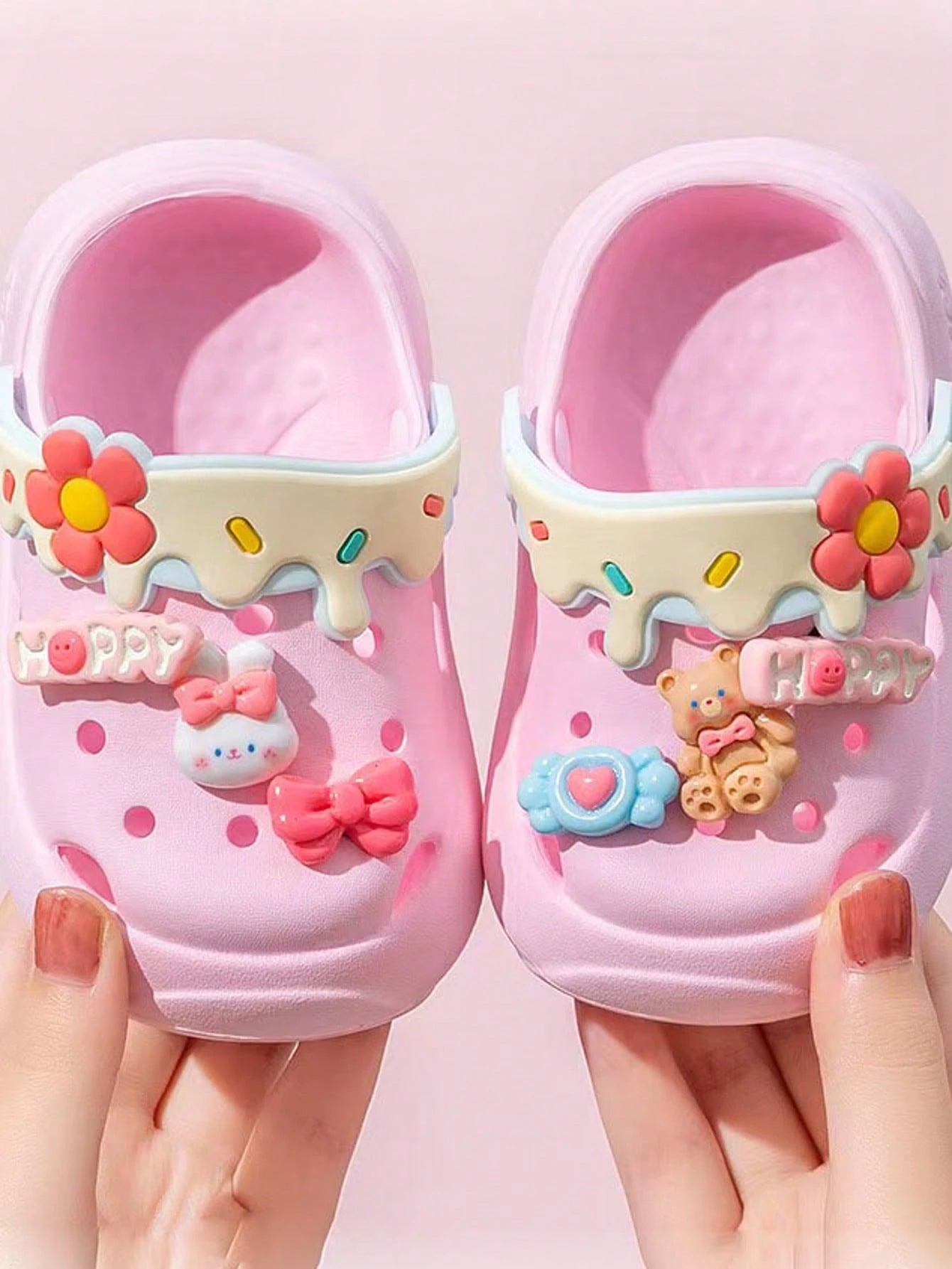 Kids Cute Fashion Slippers, Toddlers' Indoor Soft Bottom Shoes, Girls' Summer Outdoor Closed Toe Beach Sandals