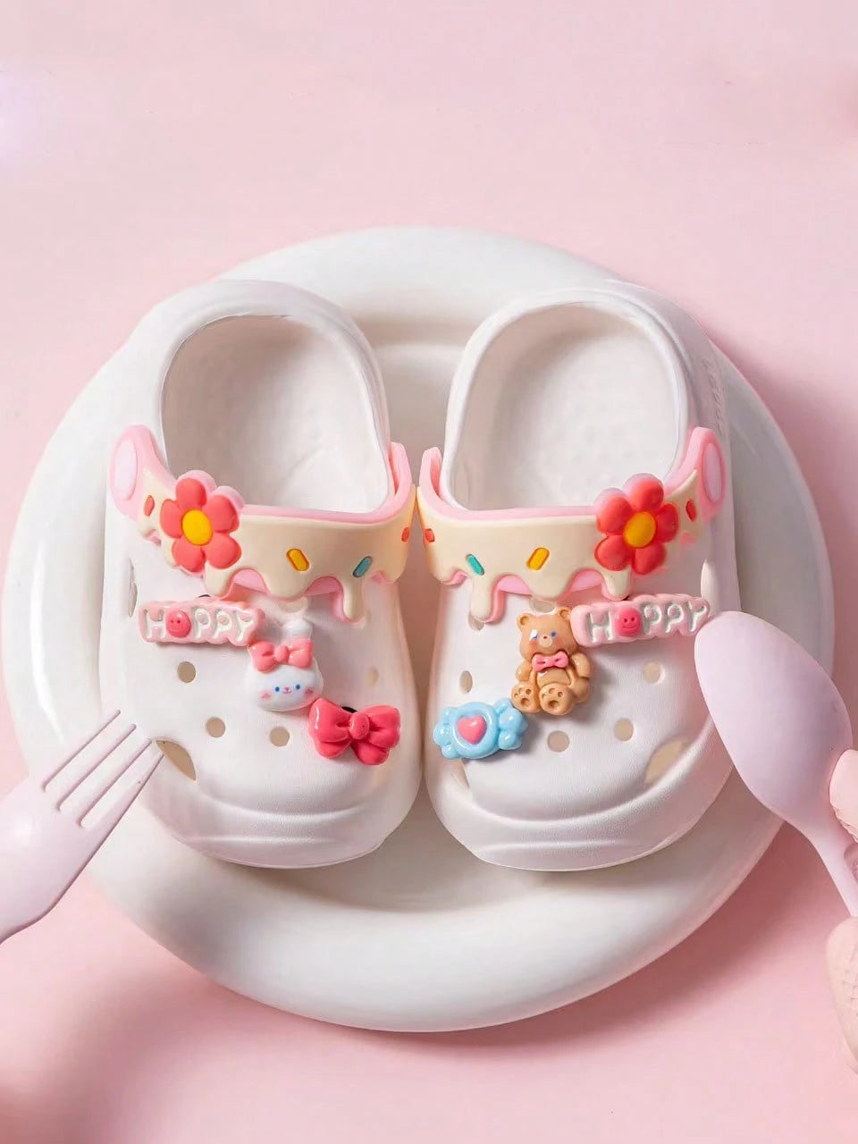 Kids Cute Fashion Slippers, Toddlers' Indoor Soft Bottom Shoes, Girls' Summer Outdoor Closed Toe Beach Sandals