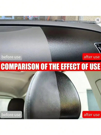 KineShineX Car Interior Polishing And Restoration Paste; Wax For Polishing And Touch-Up On Steering Wheels, Center Consoles, Dashboards, And Leather Seats; Scratch Repair Paste For Plastic Parts And B