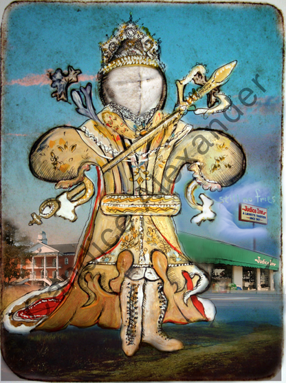 King Judice Fleur de Lis design by Candice Alexander, Fleur De Lis Artist Fleur De Lis art by Candice Alexander, Louisiana Artist