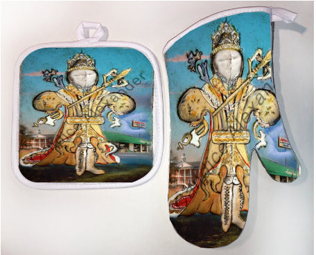 Pot Holder & Oven Mitt Set