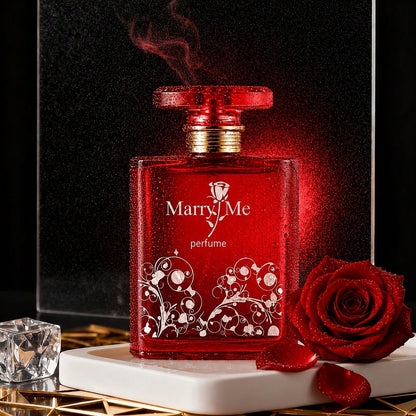 KJSK Red Lady Perfume, Floral Fragrance For Romantic Women, Lasts For 4-8 Hours, With A Concentration Of 15%-25%