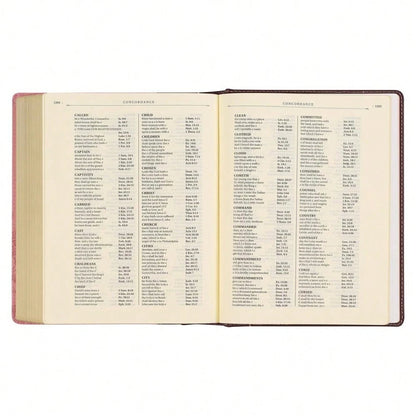 KJV Holy Bible, Note-Taking Bible, Faux Leather Hardcover- King James Version, Brown/Pink (KJV Note-Taking Editions)
