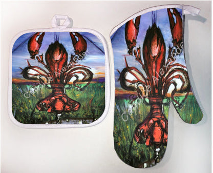 Pot Holder & Oven Mitt Set