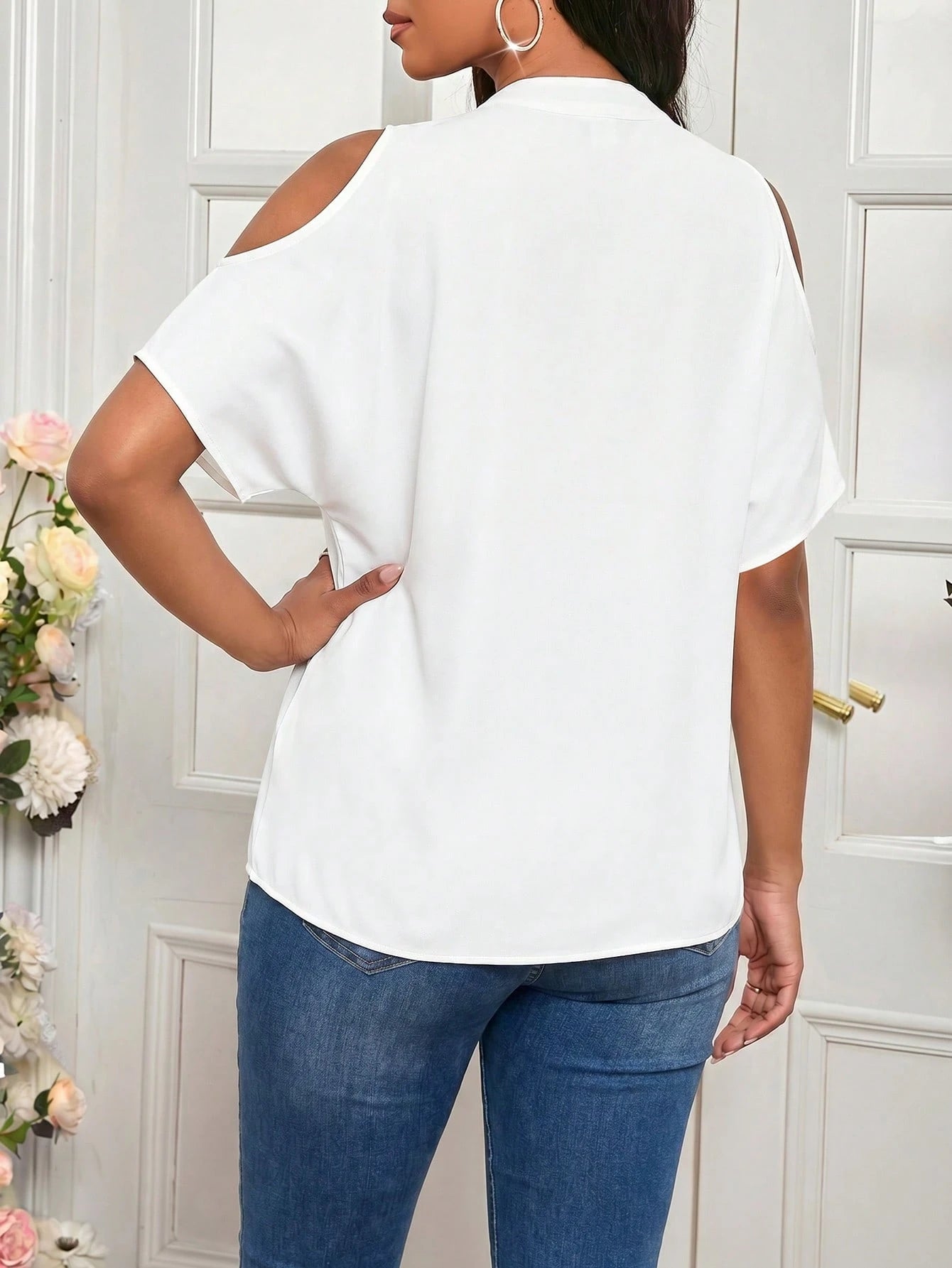 Lady Women's Vintage Leopard Print Casual Vacation Shirt, V-Neck Notched Collar And Shoulder Cut-Out Design Work Women Shirts Short Sleeve Tops Summer