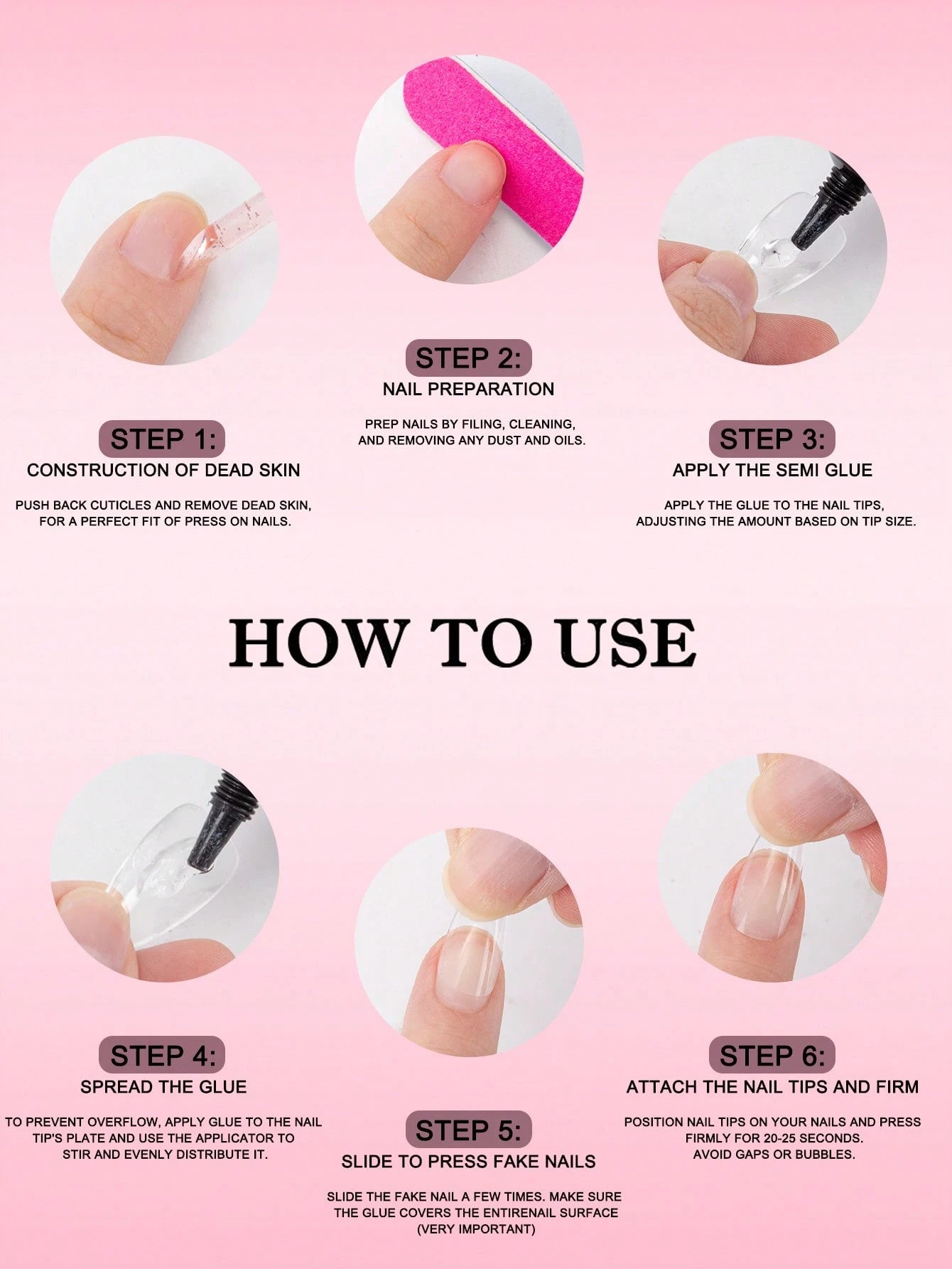 LadyMisty Super Strong Nail Glue 10g For Press On Nails- Quick Drying, Semi Solid, Long Lasting, No UV Light Needed
